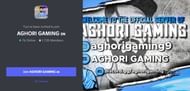 Server of Aghori Gaming (Image via Discord)
